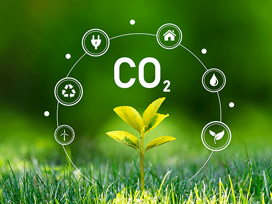 Green house effect illustration