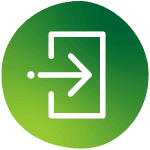 Illustration of an exit door