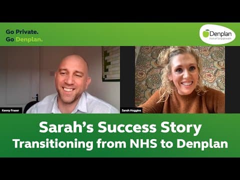Sarah's success story - transitioning from NHS to Denplan